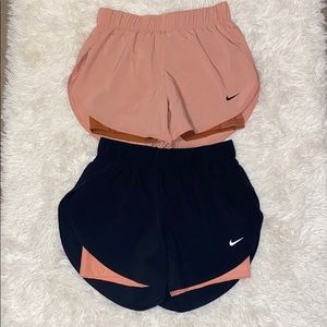 Set of 2 Nike Short w Spandex Women’s size S